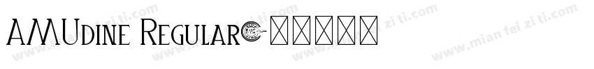 AMUdine Regular字体转换